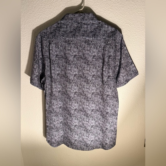 7 Diamonds Charcoal Patterned Casual Shirt Men’s Size Large - Picture 2 of 9